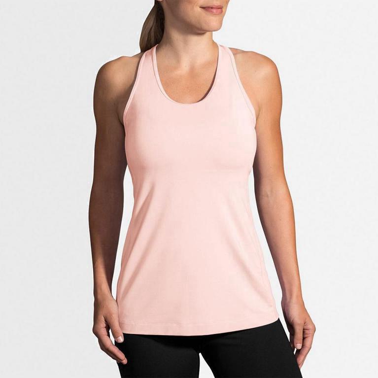 Brooks Pick-Up NZ - Women's Running Tank Top - Pink (14908-CUPD)